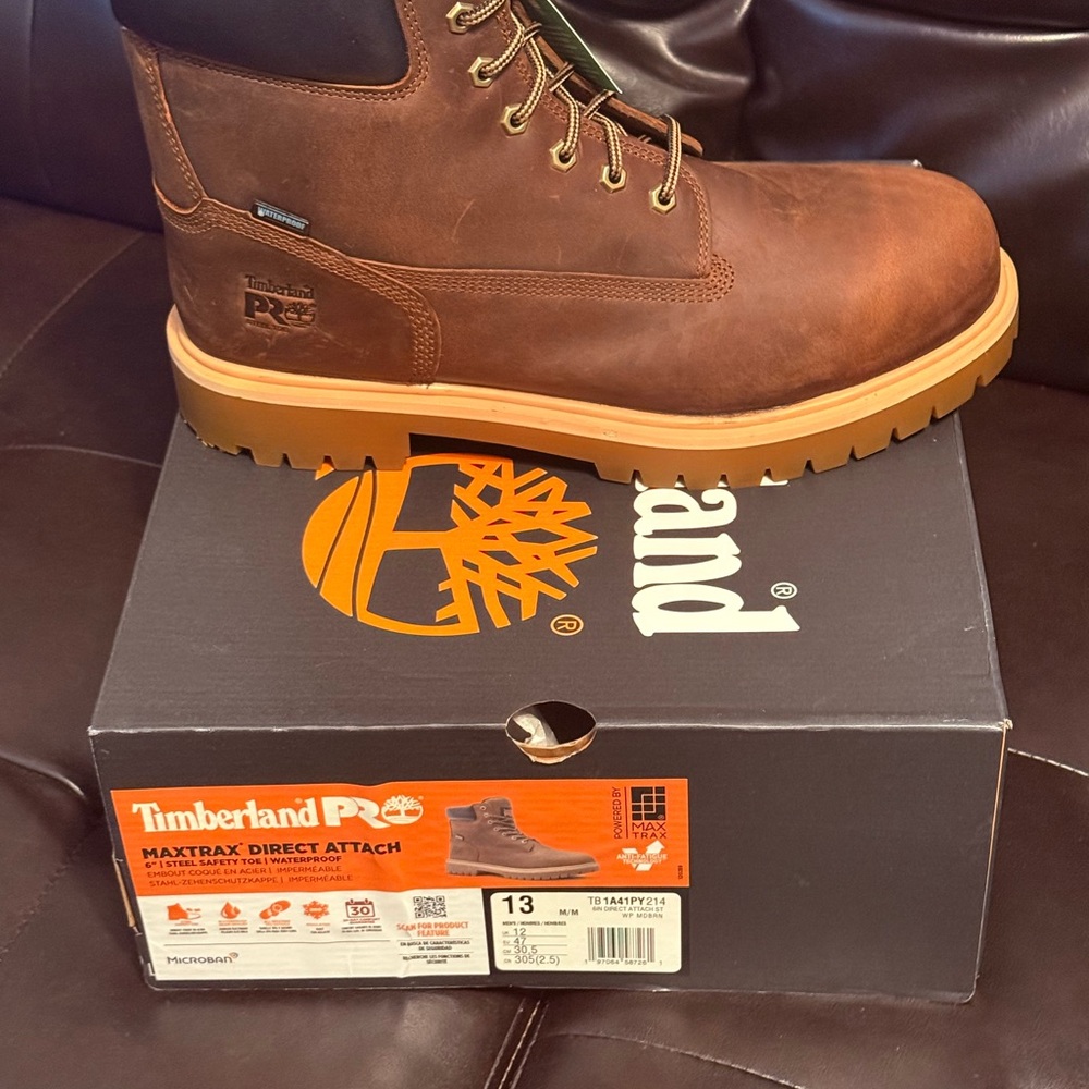Timberland Men's Brown Leather Boots - Picture 3 of 3